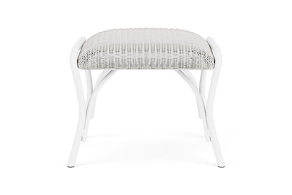 Lloyd Flanders All Seasons Ottoman with Padded Seat in Matte White