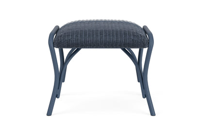 Lloyd Flanders All Seasons Ottoman with Padded Seat in Denim Blue