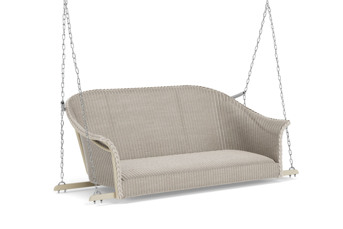 Lloyd Flanders All Seasons Settee Swing with Padded Seat in Linen, view 2