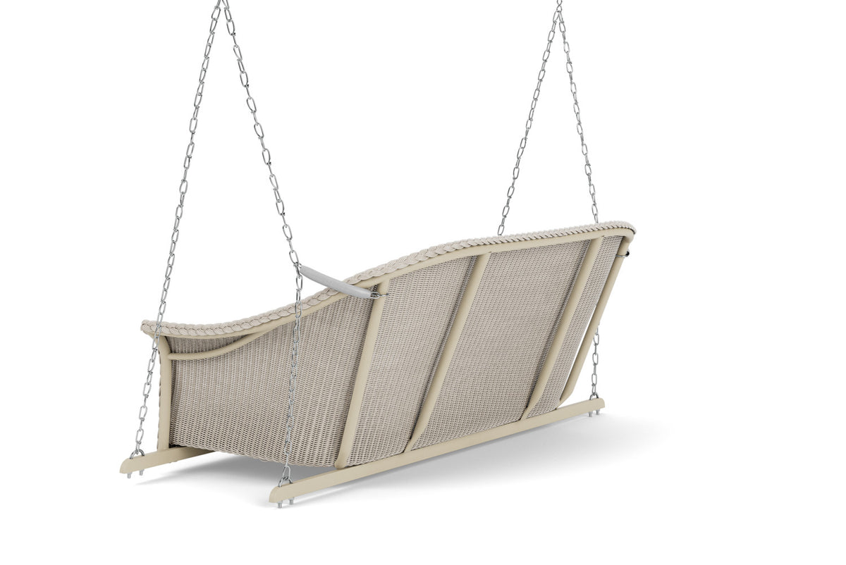 Lloyd Flanders All Seasons Settee Swing with Padded Seat in Linen, view 8