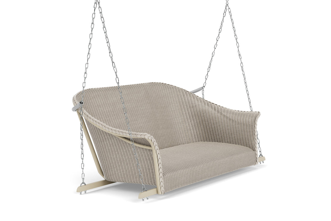 Lloyd Flanders All Seasons Settee Swing with Padded Seat in Linen, view 3