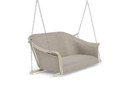 Lloyd Flanders All Seasons Settee Swing with Padded Seat in Linen, view 3