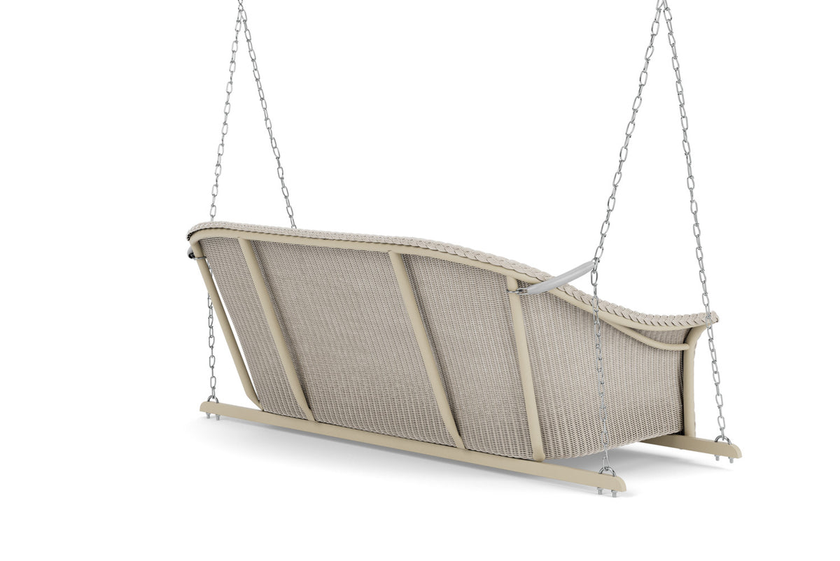 Lloyd Flanders All Seasons Settee Swing with Padded Seat in Linen, view 6