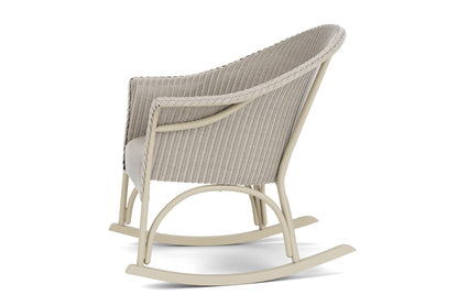 Lloyd Flanders All Seasons Lounge Rocker with Padded Seat in Linen, view 9
