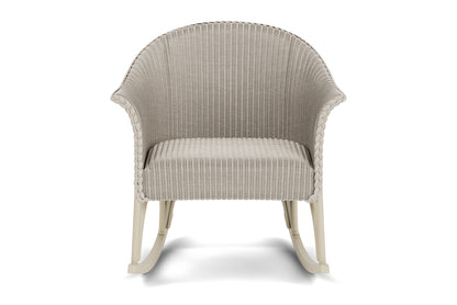 Lloyd Flanders All Seasons Lounge Rocker with Padded Seat in Linen