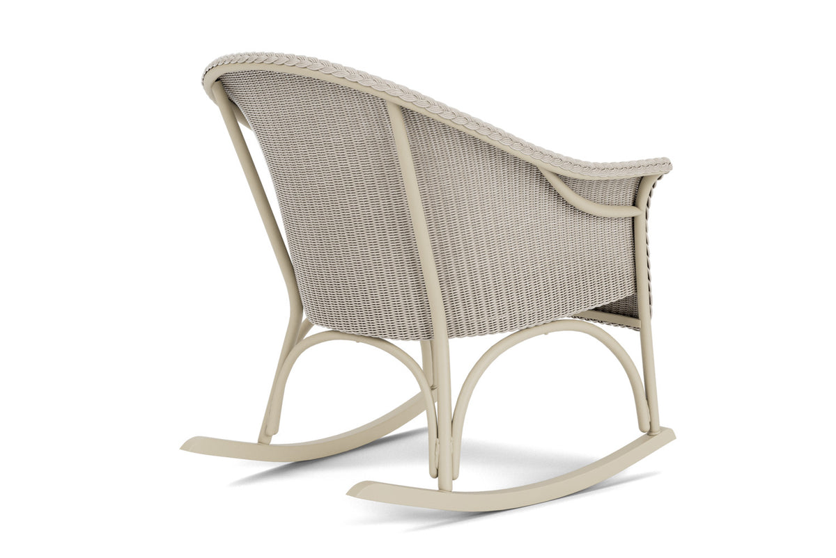 Lloyd Flanders All Seasons Lounge Rocker with Padded Seat in Linen, view 6