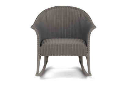 Lloyd Flanders All Seasons Lounge Rocker with Padded Seat in Pewter