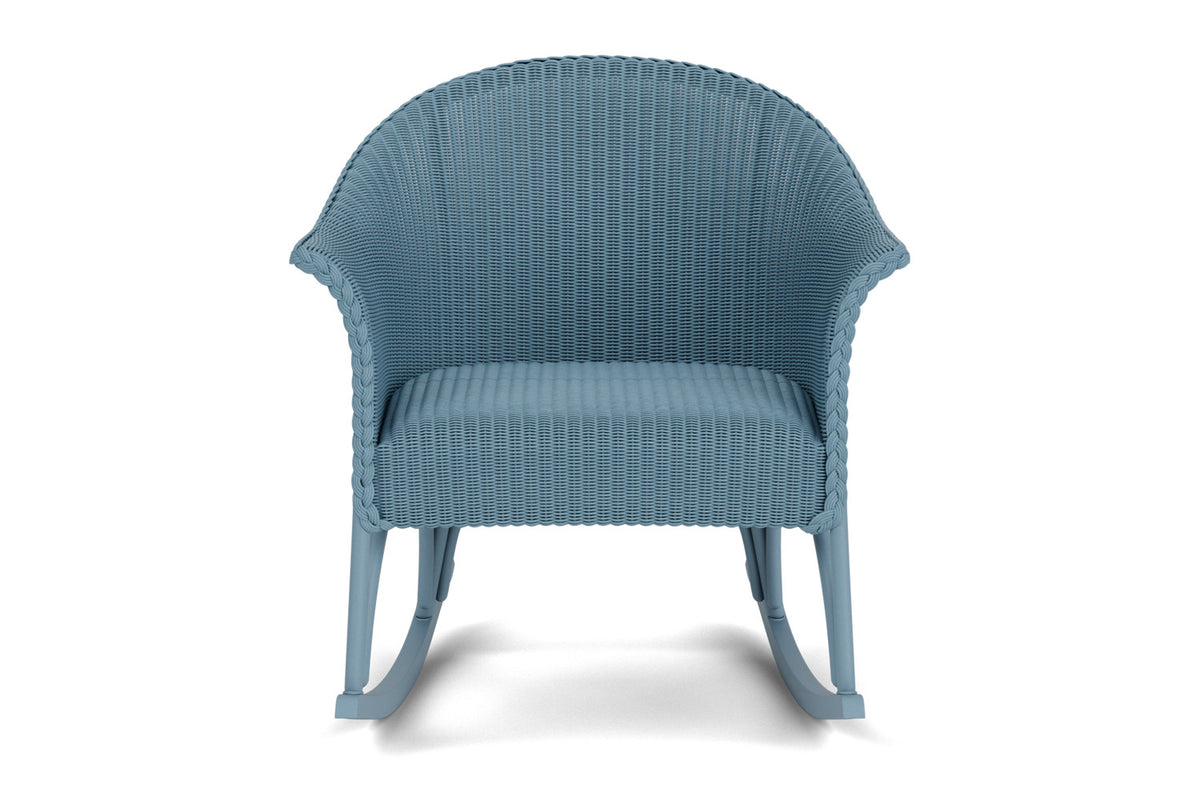 Lloyd Flanders All Seasons Lounge Rocker with Padded Seat in Stillwater