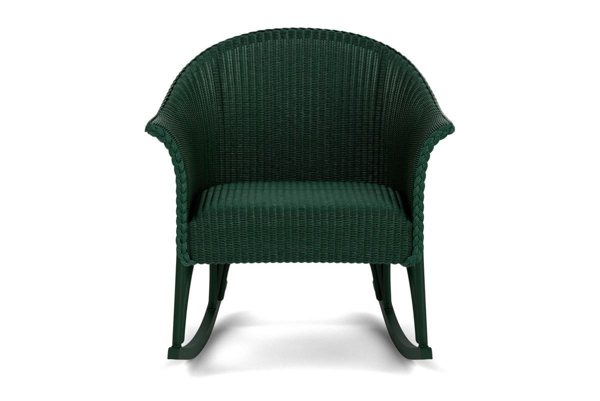 Lloyd Flanders All Seasons Lounge Rocker with Padded Seat in Woodland