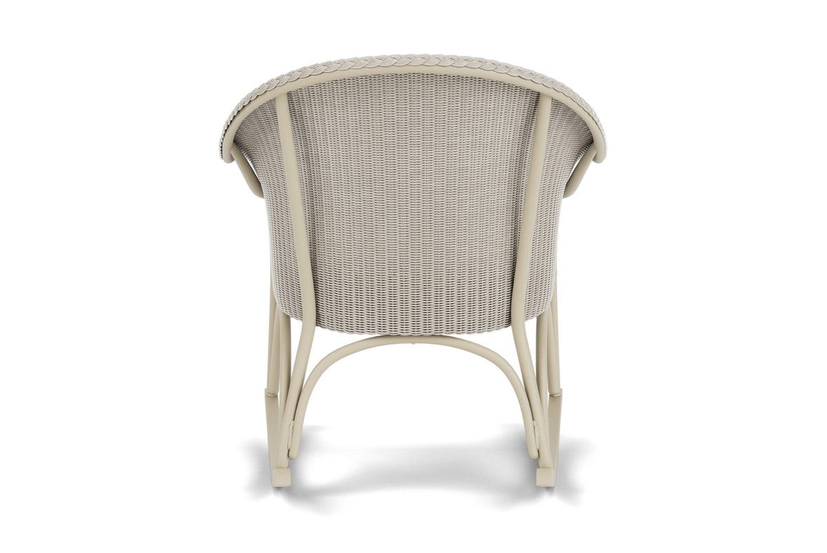 Lloyd Flanders All Seasons Lounge Rocker with Padded Seat in Linen, view 7