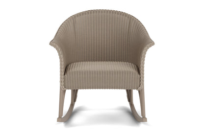Lloyd Flanders All Seasons Lounge Rocker with Padded Seat in French Beige