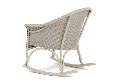 Lloyd Flanders All Seasons Lounge Rocker with Padded Seat in Linen, view 8