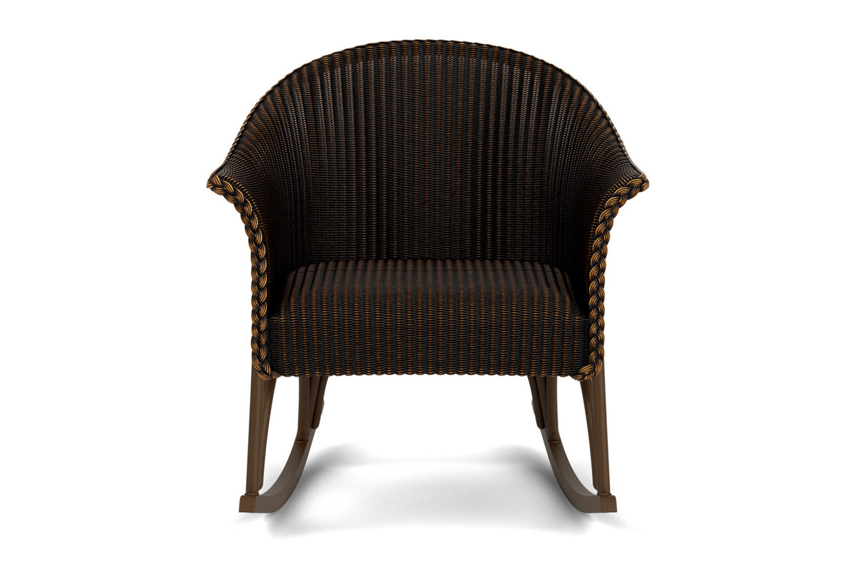 Lloyd Flanders All Seasons Lounge Rocker with Padded Seat in Mink