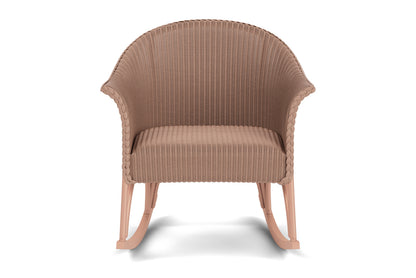 Lloyd Flanders All Seasons Lounge Rocker with Padded Seat in Rosewood