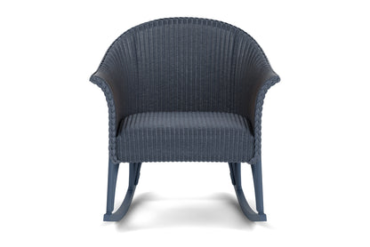 Lloyd Flanders All Seasons Lounge Rocker with Padded Seat in Denim Blue