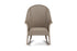 Lloyd Flanders All Seasons High Back Porch Rocker with Padded Seat in French Beige
