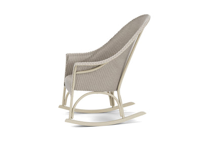 Lloyd Flanders All Seasons High Back Porch Rocker with Padded Seat in Linen, view 9