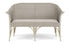 Lloyd Flanders All Seasons Settee with Padded Seat in Linen