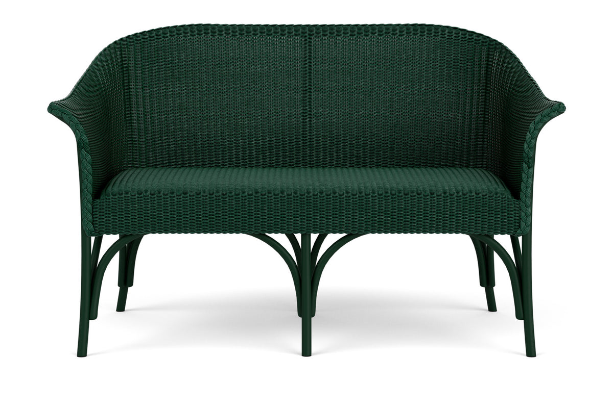 Lloyd Flanders All Seasons Settee with Padded Seat in Woodland