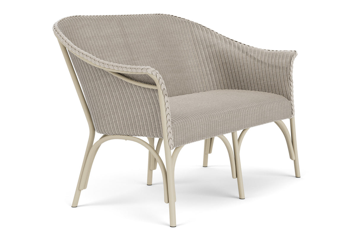 Lloyd Flanders All Seasons Settee with Padded Seat in Linen, view 3