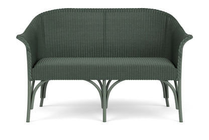Lloyd Flanders All Seasons Settee with Padded Seat in Spruce