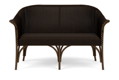 Lloyd Flanders All Seasons Settee with Padded Seat in Mink