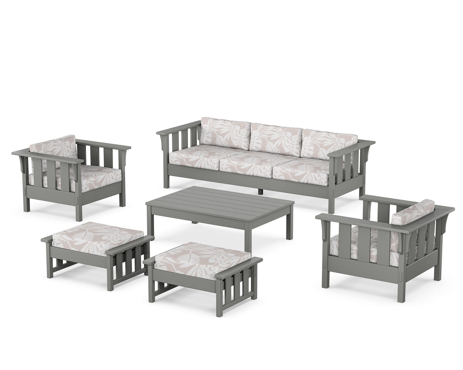 POLYWOOD Acadia 6-Piece Lounge Sofa Set