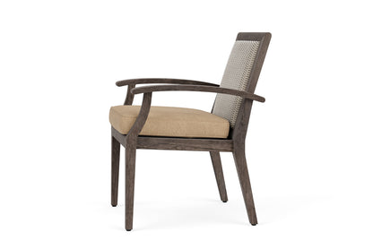Lloyd Flanders Frontier Dining Set in Linen with Hayden Sand fabric, view 9