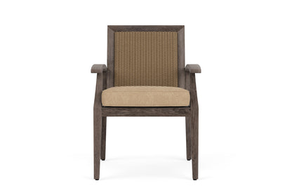 Lloyd Flanders Frontier Dining Armchair in Fawn with Hayden Sand fabric