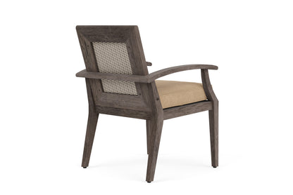 Lloyd Flanders Frontier Dining Armchair in Linen with Hayden Sand fabric, view 6