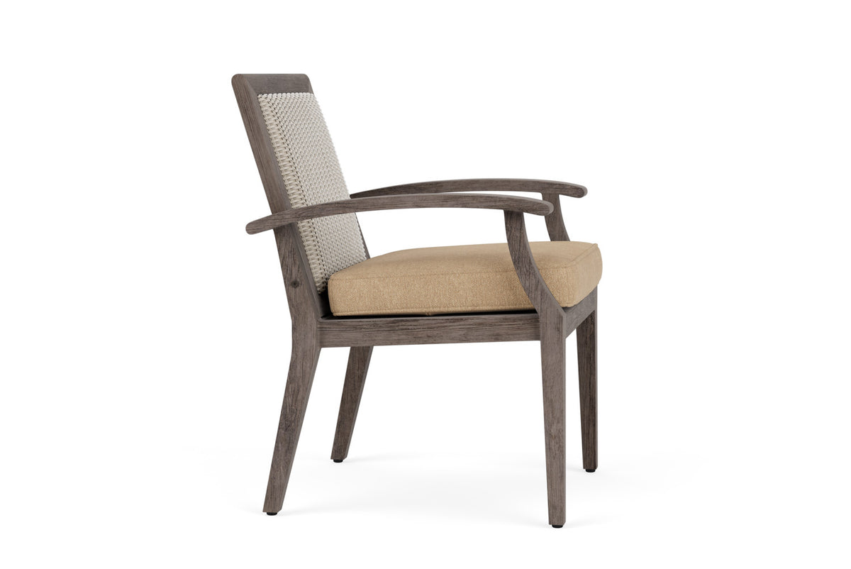 Lloyd Flanders Frontier Dining Set in Linen with Hayden Sand fabric, view 4