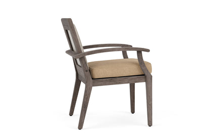 Lloyd Flanders Frontier Dining Armchair in Linen with Hayden Sand fabric, view 5