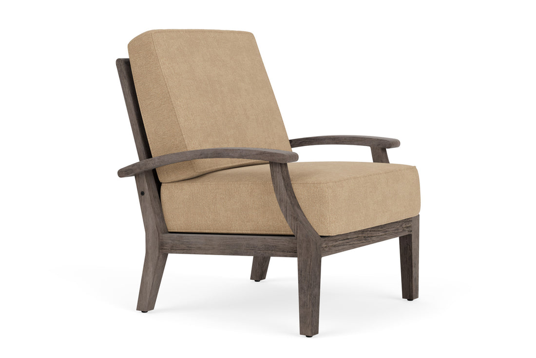 Lloyd Flanders Frontier Lounge Chair in Linen with Hayden Sand fabric, view 3