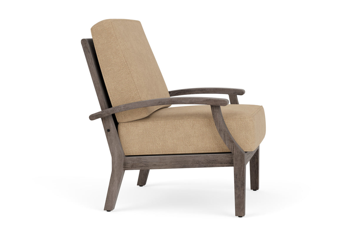 Lloyd Flanders Frontier Lounge Chair in Linen with Hayden Sand fabric, view 4