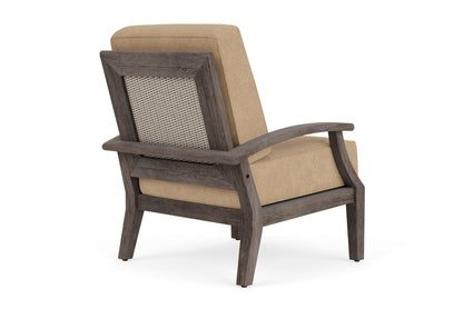 Lloyd Flanders Frontier Lounge Chair in Linen with Hayden Sand fabric, view 6