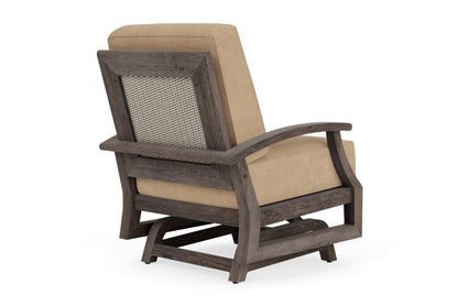 Lloyd Flanders Frontier Spring Rocker in Linen with Hayden Sand fabric, view 6