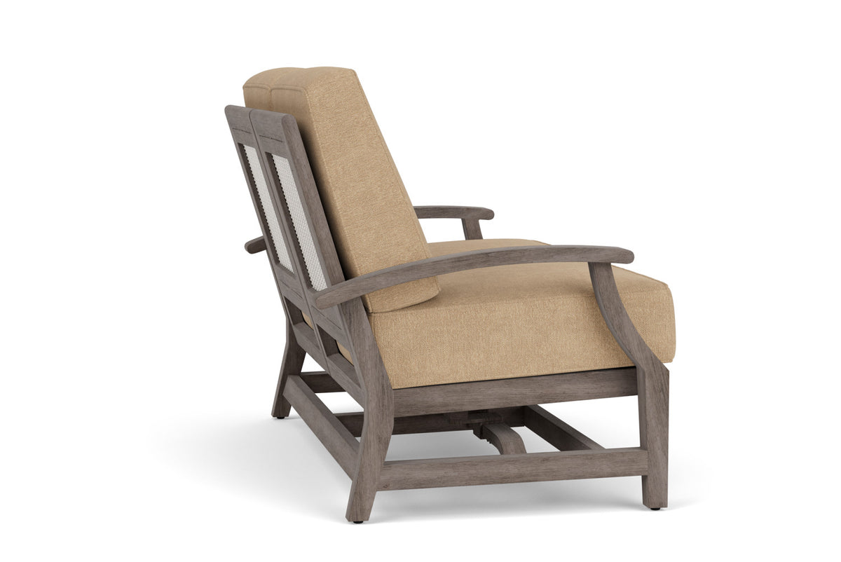 Lloyd Flanders Frontier Spring Rocker Loveseat in Linen with Hayden Sand fabric, view 5