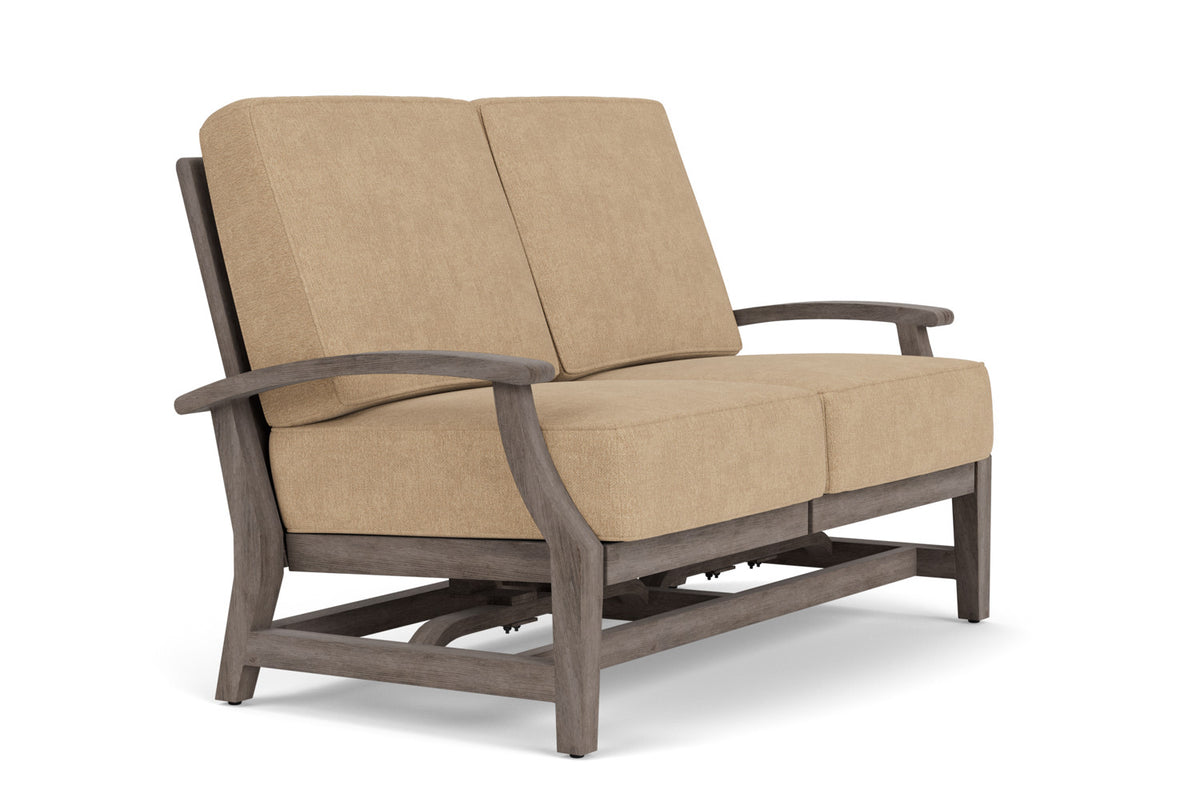 Lloyd Flanders Frontier Spring Rocker Loveseat in Linen with Hayden Sand fabric, view 3