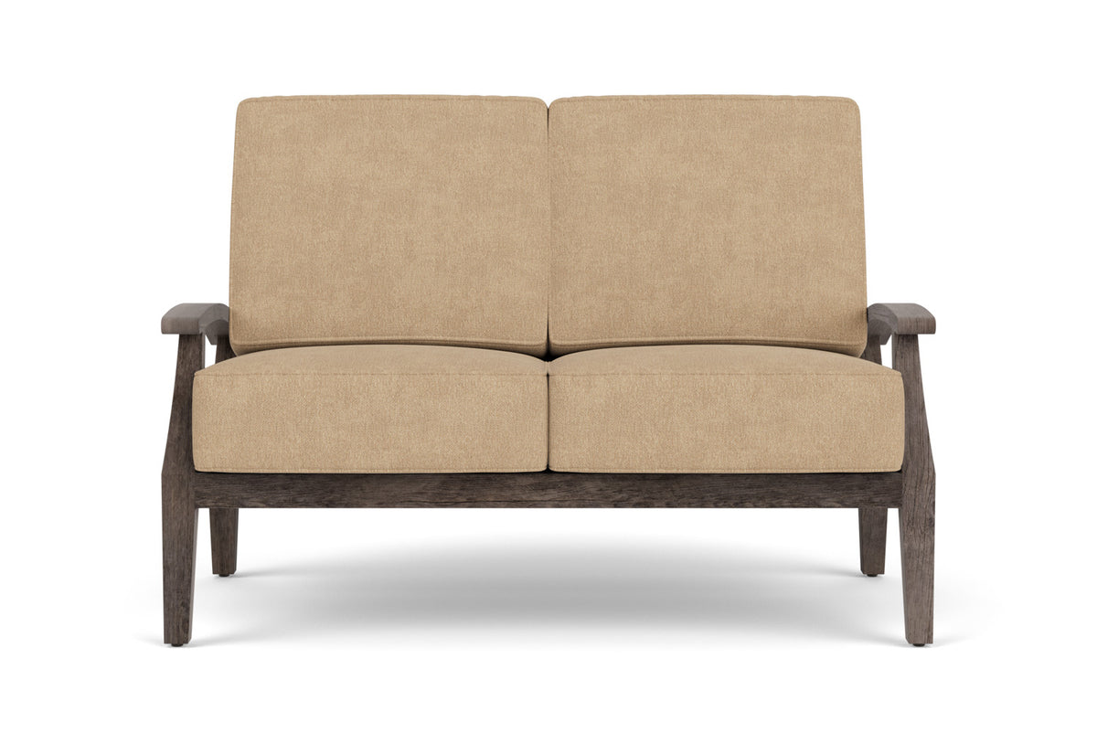 Lloyd Flanders Frontier Loveseat in Stillwater with Hayden Sand fabric