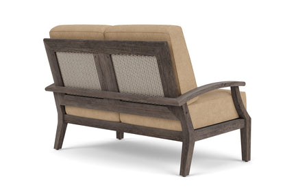 Lloyd Flanders Frontier Conversation Set in Linen with Hayden Sand fabric, view 6