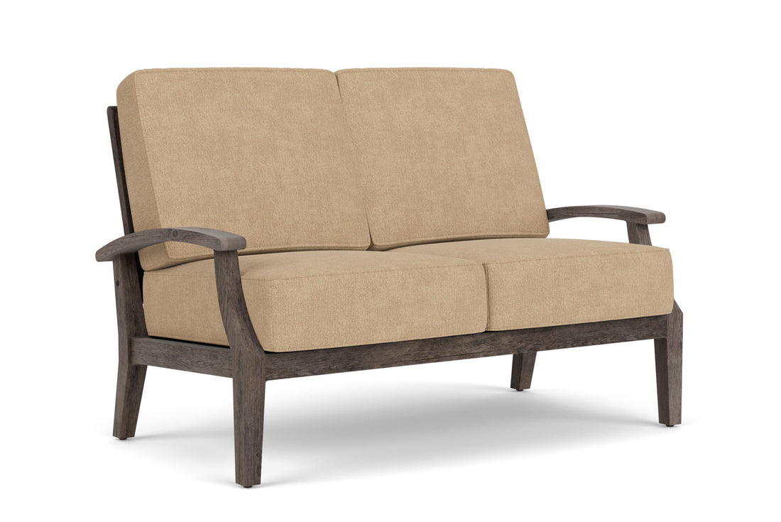Lloyd Flanders Frontier Conversation Set in Linen with Hayden Sand fabric, view 2