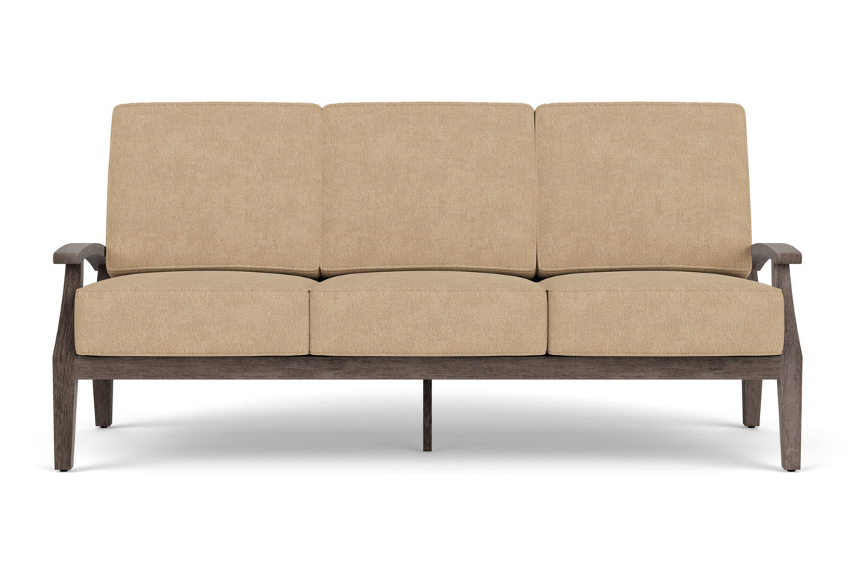Lloyd Flanders Frontier Sofa in Pewter with Hayden Sand fabric