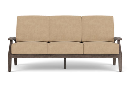 Lloyd Flanders Frontier Sofa in Denim Blue with Hayden Sand fabric