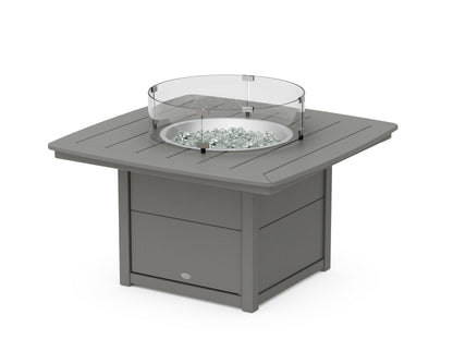 POLYWOOD Nautical 42" Fire Pit Table in Slate Grey