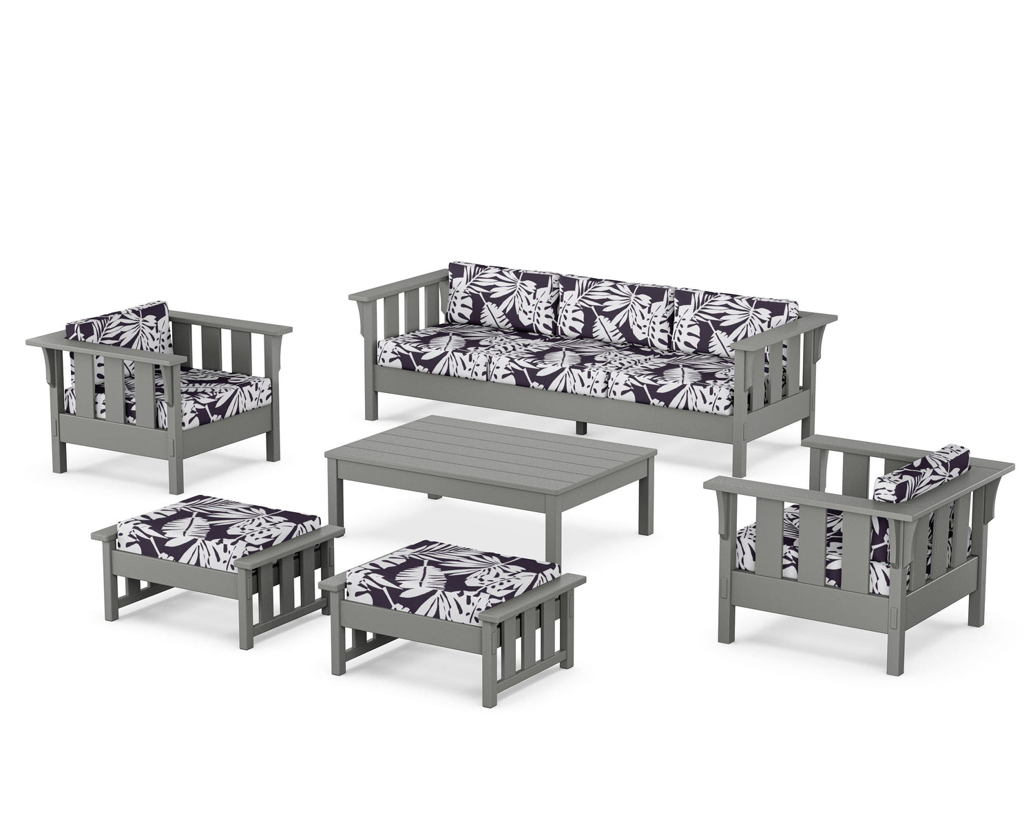 POLYWOOD Acadia 6-Piece Lounge Sofa Set