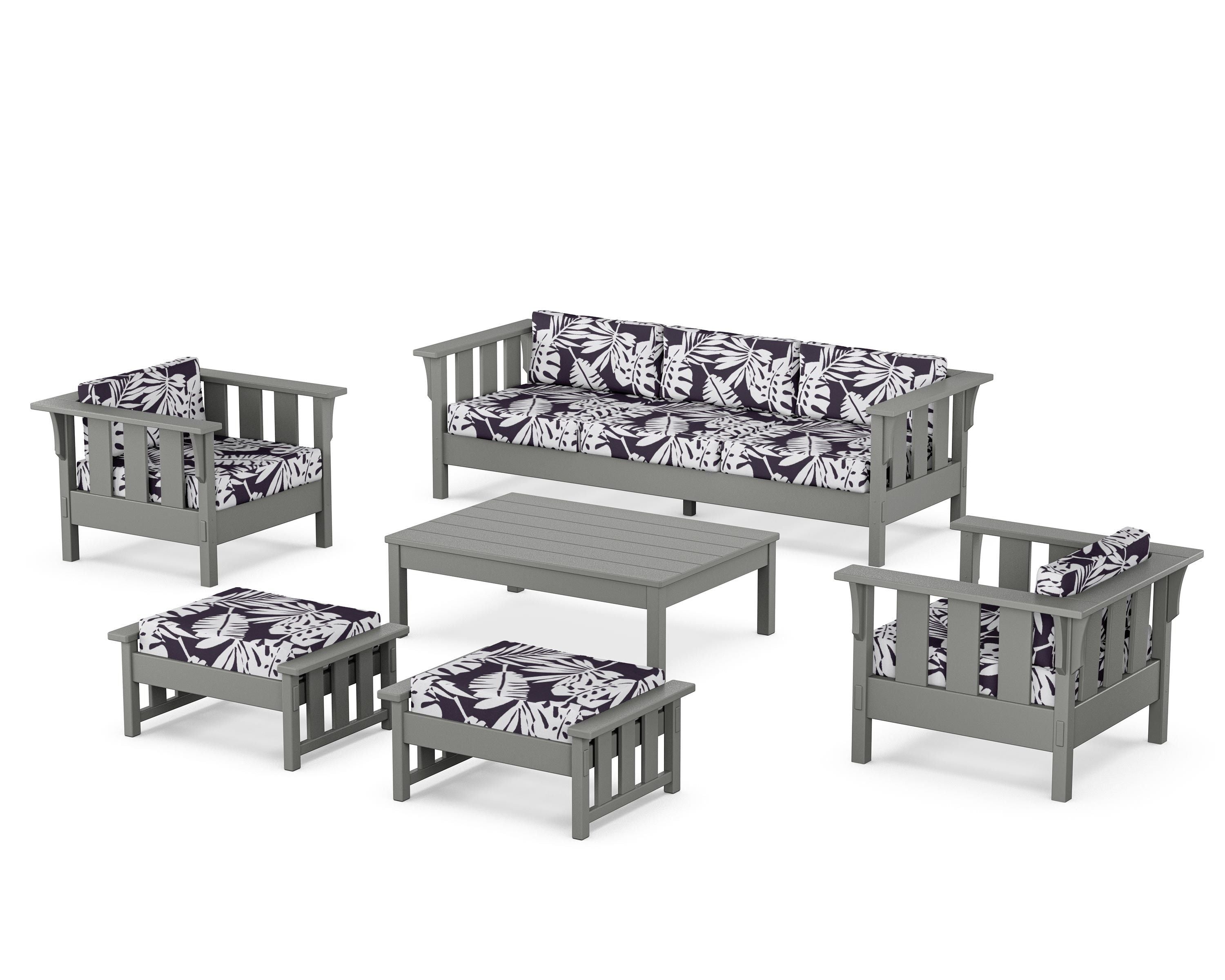 POLYWOOD Acadia 6-Piece Lounge Sofa Set