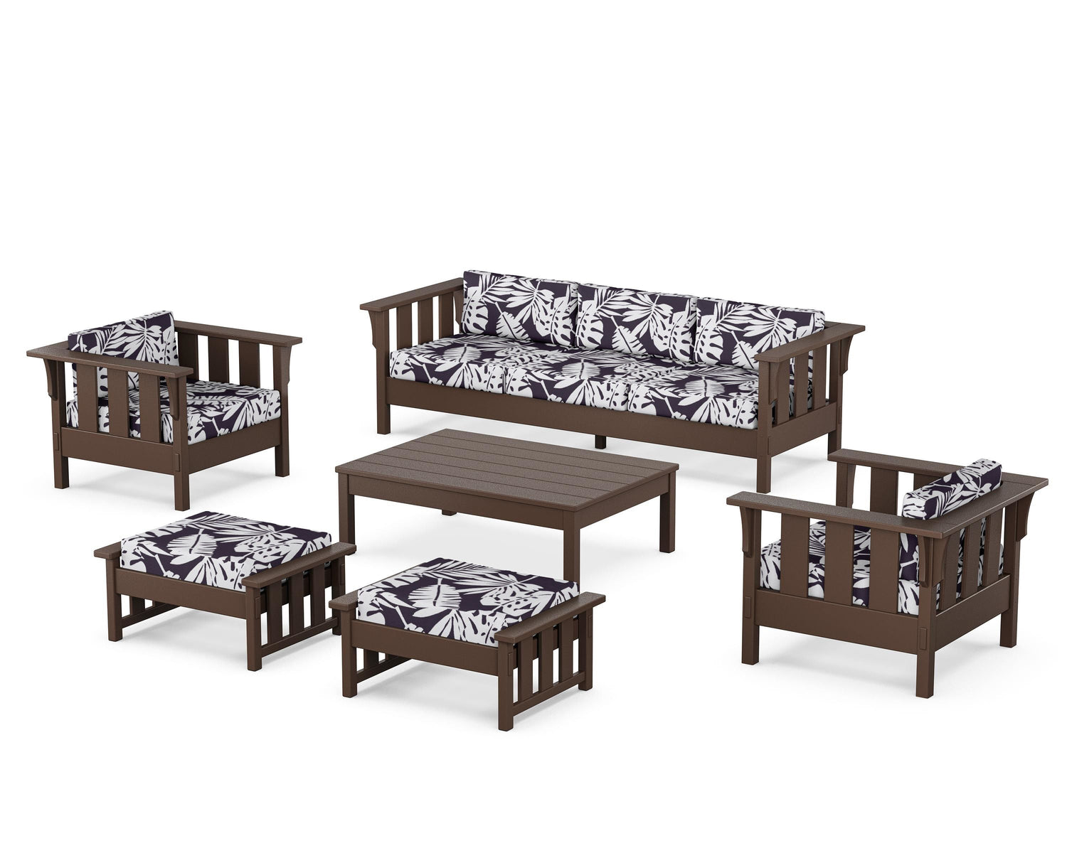 POLYWOOD Acadia 6-Piece Lounge Sofa Set