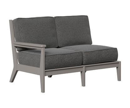 Berlin Gardens Mayhew Right Arm Loveseat in Light Gray
