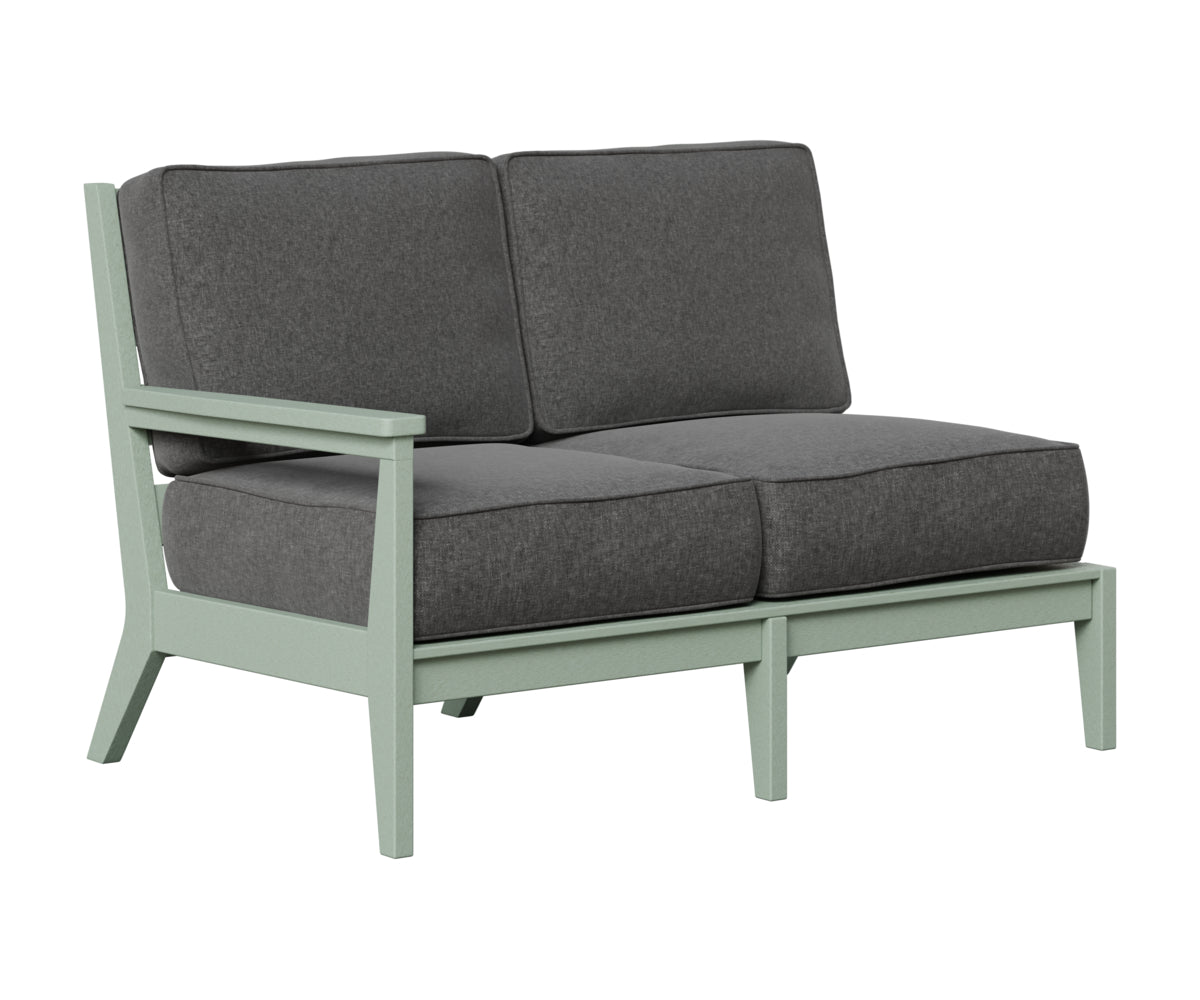 Berlin Gardens Mayhew Right Arm Loveseat in Sea Foam