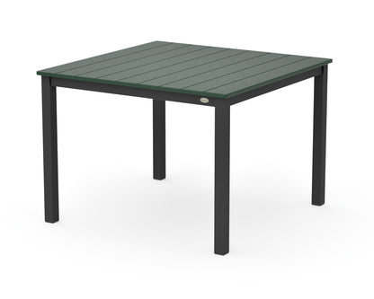 POLYWOOD Main Street 42 x 42 Dining Table in Black / Green